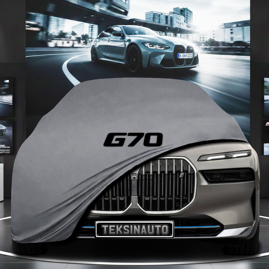 BMW 7 G70 (2023-) Custom Fit Indoor Car Cover Soft Stretch Black Gray Blue Red Dust Protection Garage Cover Laser Cut + Bag