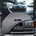 BMW 3 E36 COMPACT (1991-1998) Custom Fit Indoor Car Cover Soft Stretch Black Gray Blue Red Dust Protection Garage Cover Laser Cut + Bag