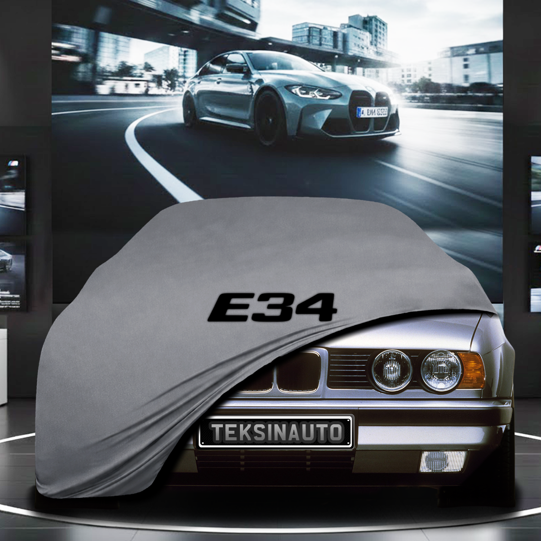 BMW 5 E34 (1988-1996) Custom Fit Indoor Car Cover Soft Stretch Black Gray Blue Red Dust Protection Garage Cover Laser Cut + Bag