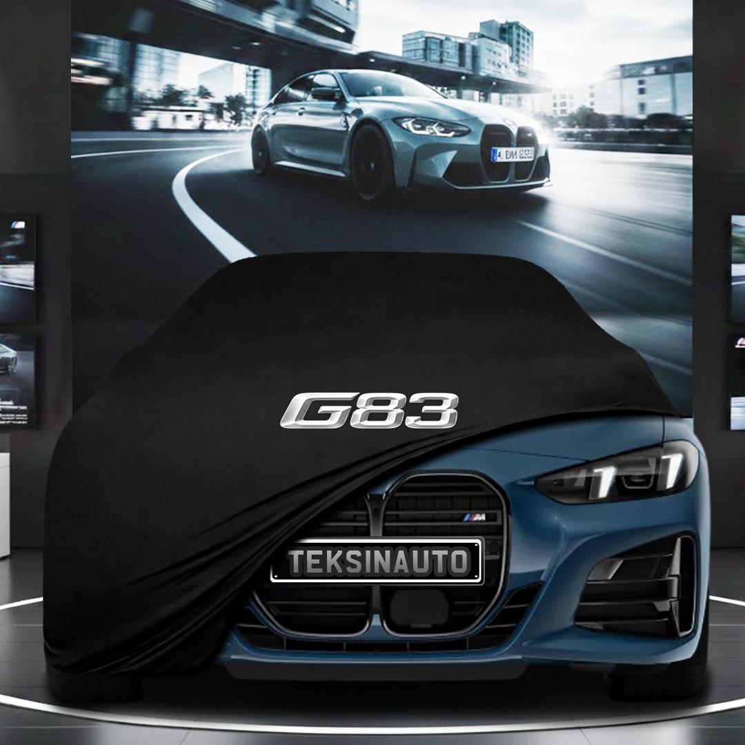 BMW M4 G83 CABRİO (2024-) Custom Fit Indoor Car Cover Soft Stretch Black Gray Blue Red Dust Protection Garage Cover Laser Cut + Bag