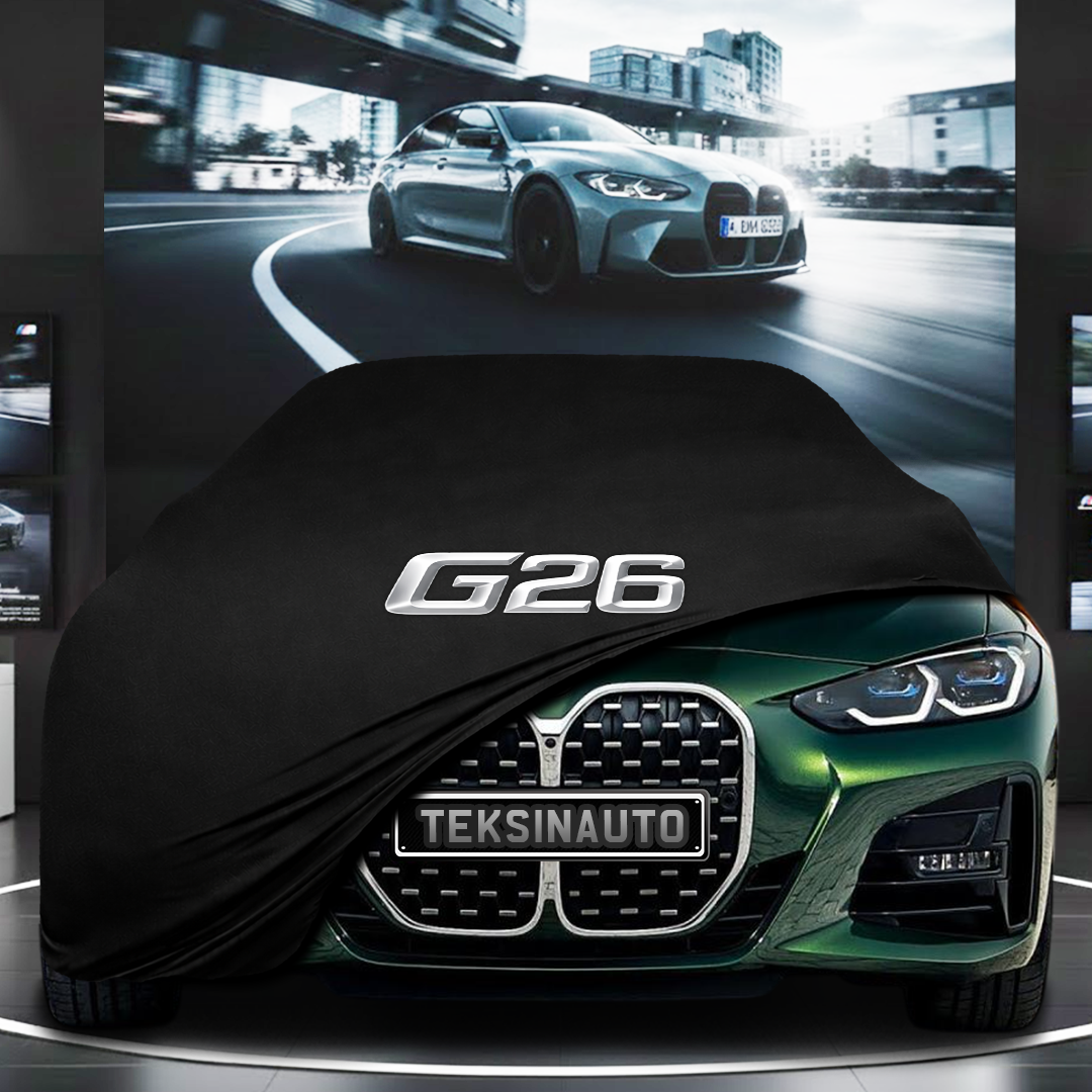 BMW 4 G26 GRANCOUPE (2020-) Custom Fit Indoor Car Cover Soft Stretch Black Gray Blue Red Dust Protection Garage Cover Laser Cut + Bag