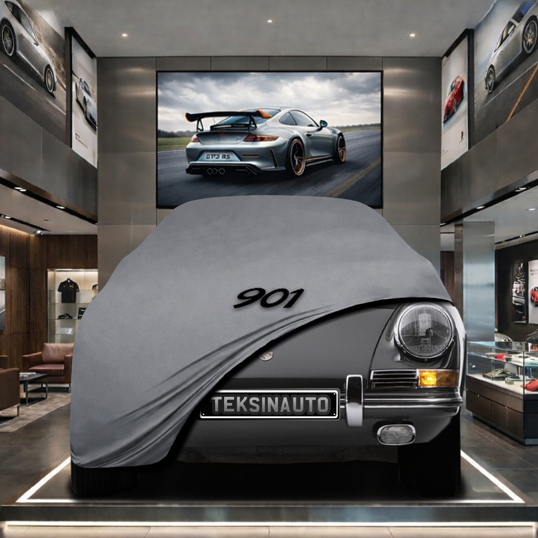 PORSCHE 901 Custom Fit Indoor Car Cover Soft Stretch Black Gray Blue Red Dust Protection Garage Cover Laser Cut + Bag