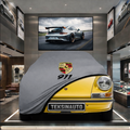 PORSCHE 911 COUPE (G) 1973-1989 Custom Fit Indoor Car Cover Soft Stretch Black Gray Blue Red Dust Protection Garage Cover Laser Cut + Bag