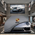 PORSCHE 911 992 2024- Custom Fit Indoor Car Cover Soft Stretch Black Gray Blue Red Dust Protection Garage Cover Laser Cut + Bag