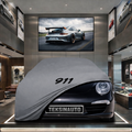 Porsche 911 (991) (2011-2020) Custom Fit Indoor Car Cover Soft Stretch Black Gray Blue Red Dust Protection Garage Cover Laser Cut + Bag
