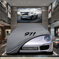 PORSCHE 911 991-2 CABRİOLET 2015-2018 Custom Fit Indoor Car Cover Soft Stretch Black Gray Blue Red Dust Protection Garage Cover Laser Cut + Bag