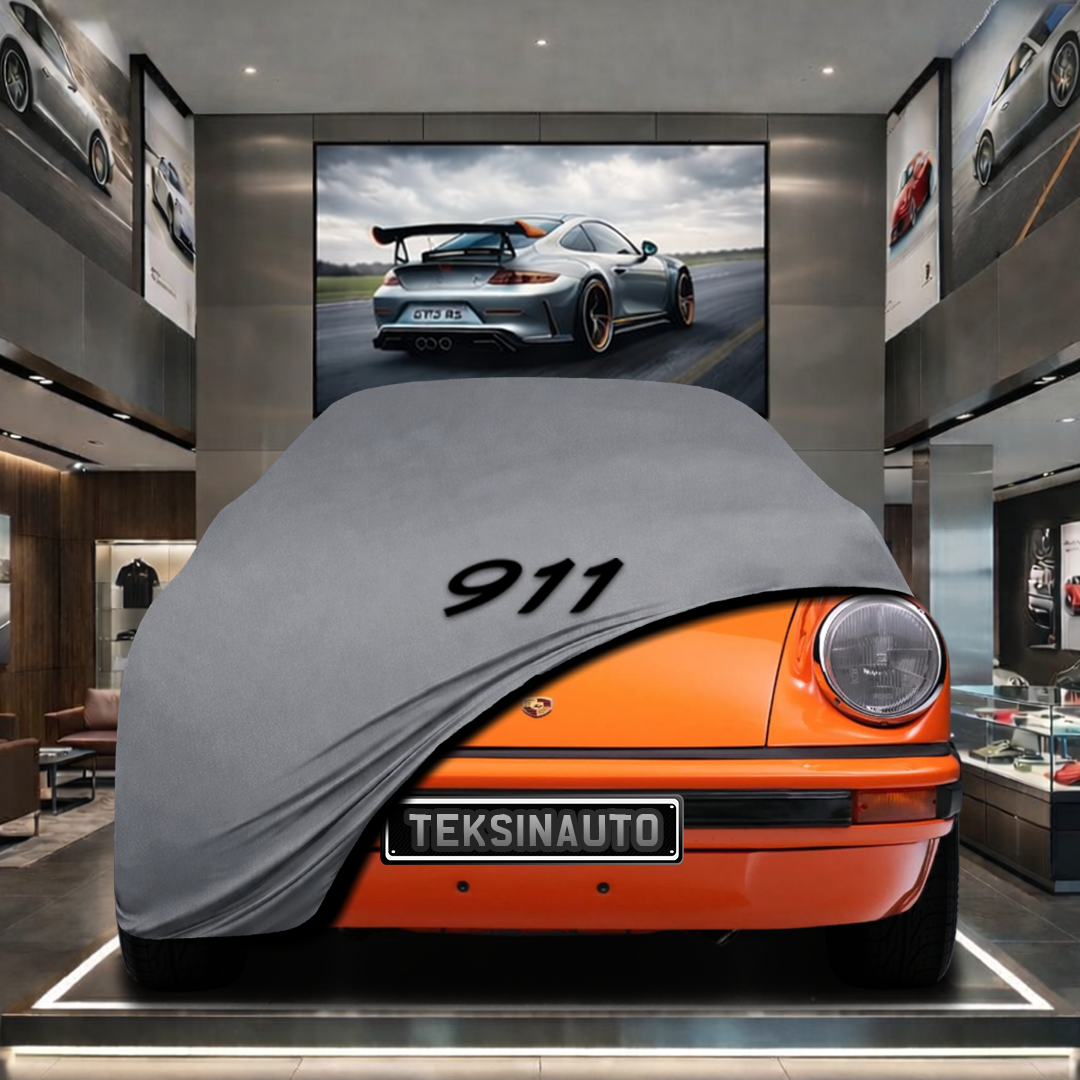 PORSCHE 911 TARGA (G) Custom Fit Indoor Car Cover Soft Stretch Black Gray Blue Red Dust Protection Garage Cover Laser Cut + Bag