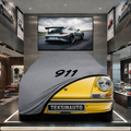 PORSCHE 911 COUPE (G) 1973-1989 Custom Fit Indoor Car Cover Soft Stretch Black Gray Blue Red Dust Protection Garage Cover Laser Cut + Bag