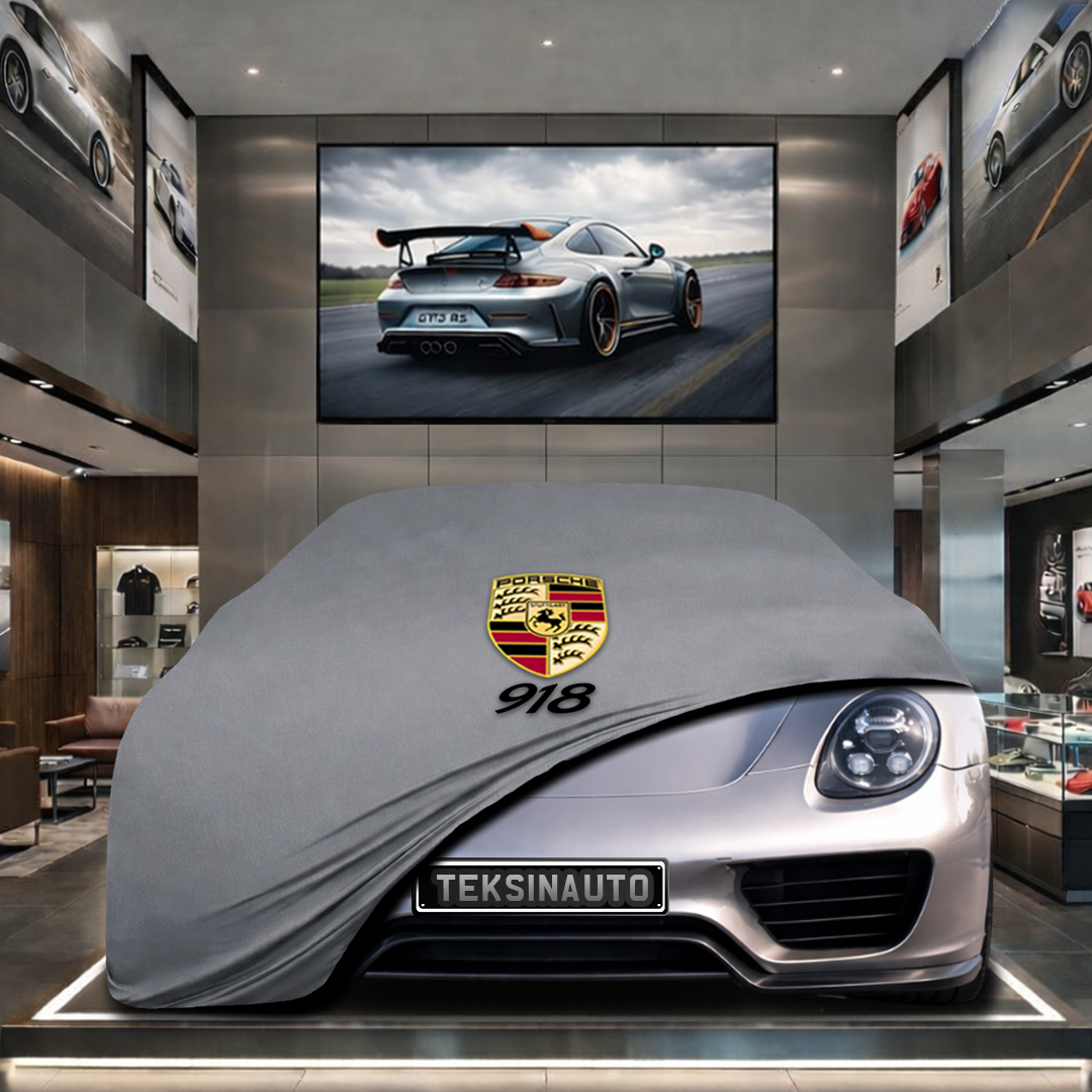 Porsche 918 Spyder Custom Fit Indoor Car Cover Soft Stretch Black Gray Blue Red Dust Protection Garage Cover Laser Cut + Bag