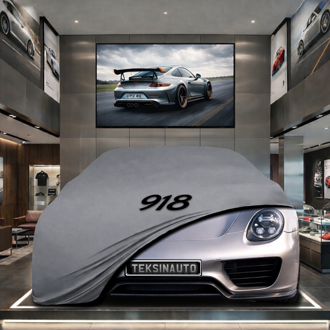 Porsche 918 Spyder Custom Fit Indoor Car Cover Soft Stretch Black Gray Blue Red Dust Protection Garage Cover Laser Cut + Bag