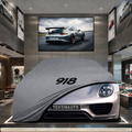 Porsche 918 Spyder Custom Fit Indoor Car Cover Soft Stretch Black Gray Blue Red Dust Protection Garage Cover Laser Cut + Bag