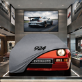 PORSCHE 924 1976-1988 Custom Fit Indoor Car Cover Soft Stretch Black Gray Blue Red Dust Protection Garage Cover Laser Cut + Bag
