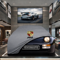 PORSCHE 944 1982-1991 Custom Fit Indoor Car Cover Soft Stretch Black Gray Blue Red Dust Protection Garage Cover Laser Cut + Bag