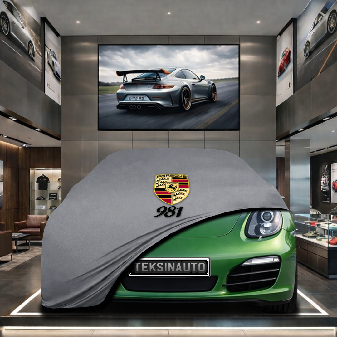 Porsche Boxster 981 (2012-2016) Custom Fit Indoor Car Cover Soft Stretch Black Gray Blue Red Dust Protection Garage Cover Laser Cut + Bag