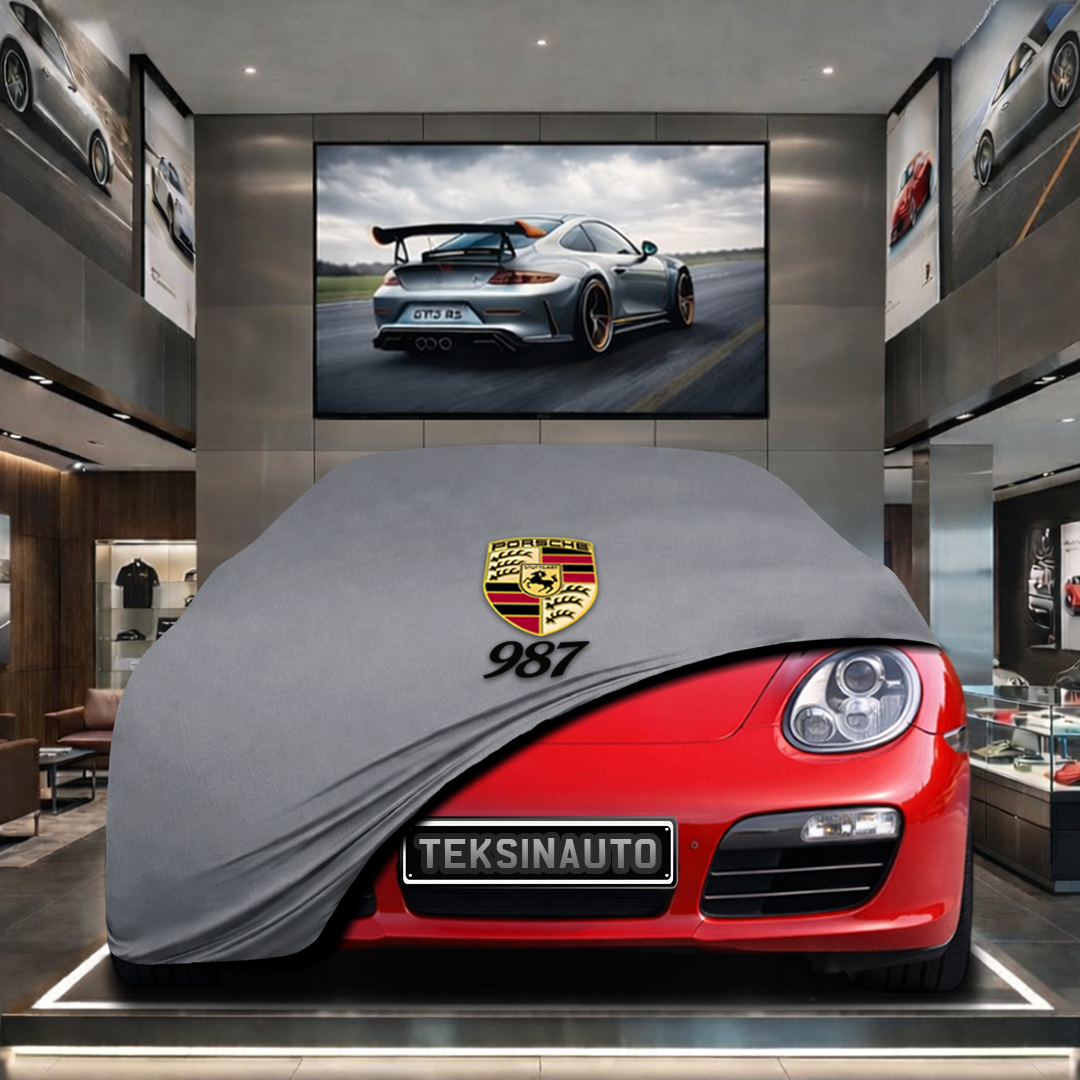 Porsche Boxster 987 (2004-2012) Custom Fit Indoor Car Cover Soft Stretch Black Gray Blue Red Dust Protection Garage Cover Laser Cut + Bag
