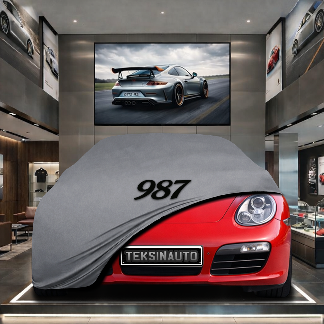 Porsche Boxster 987 (2004-2012) Custom Fit Indoor Car Cover Soft Stretch Black Gray Blue Red Dust Protection Garage Cover Laser Cut + Bag