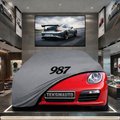 Porsche Boxster 987 (2004-2012) Custom Fit Indoor Car Cover Soft Stretch Black Gray Blue Red Dust Protection Garage Cover Laser Cut + Bag