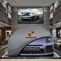 PORSCHE PANAMERA G3 Custom Fit Indoor Car Cover Soft Stretch Black Gray Blue Red Dust Protection Garage Cover Laser Cut + Bag