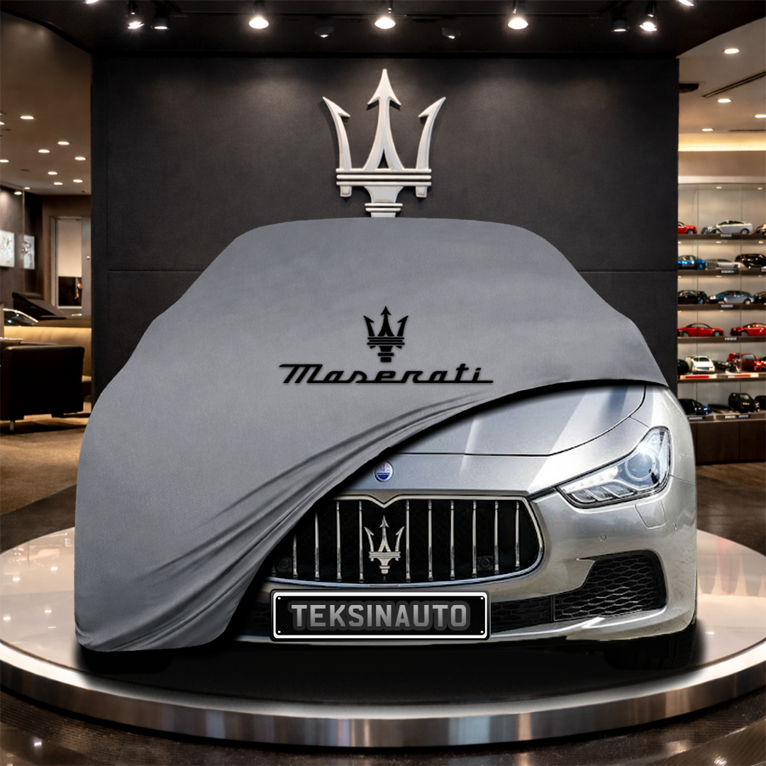 MASERATİ GHİBLİ M157 (2017-) Custom Fit Indoor Car Cover Soft Stretch Black Gray Blue Red Dust Protection Garage Cover Laser Cut + Bag