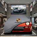 PORSCHE 924 1976-1988 Custom Fit Indoor Car Cover Soft Stretch Black Gray Blue Red Dust Protection Garage Cover Laser Cut + Bag