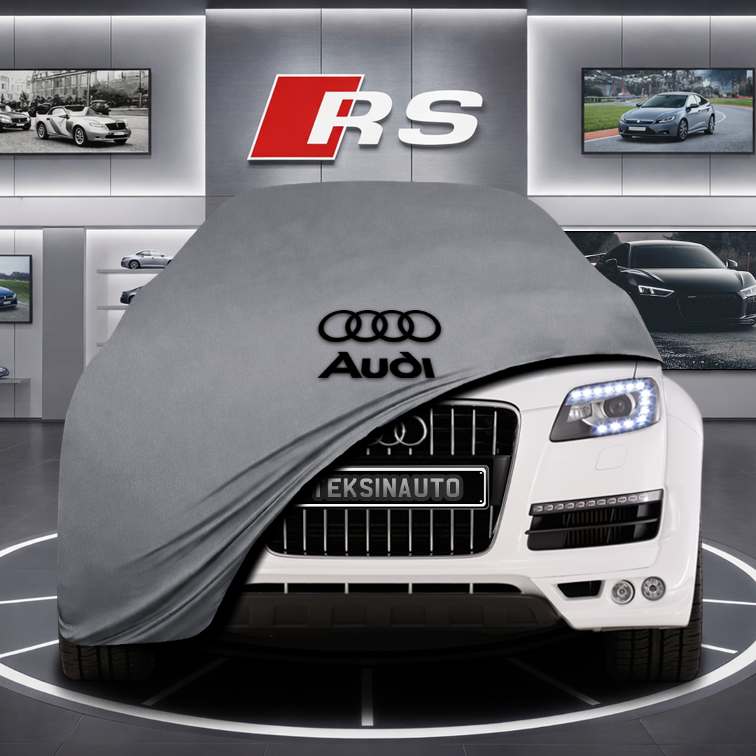 AUDİ Q7 4L Custom Fit Indoor Car Cover Soft Stretch Black Gray Blue Red Dust Protection Garage Cover Laser Cut + Bag