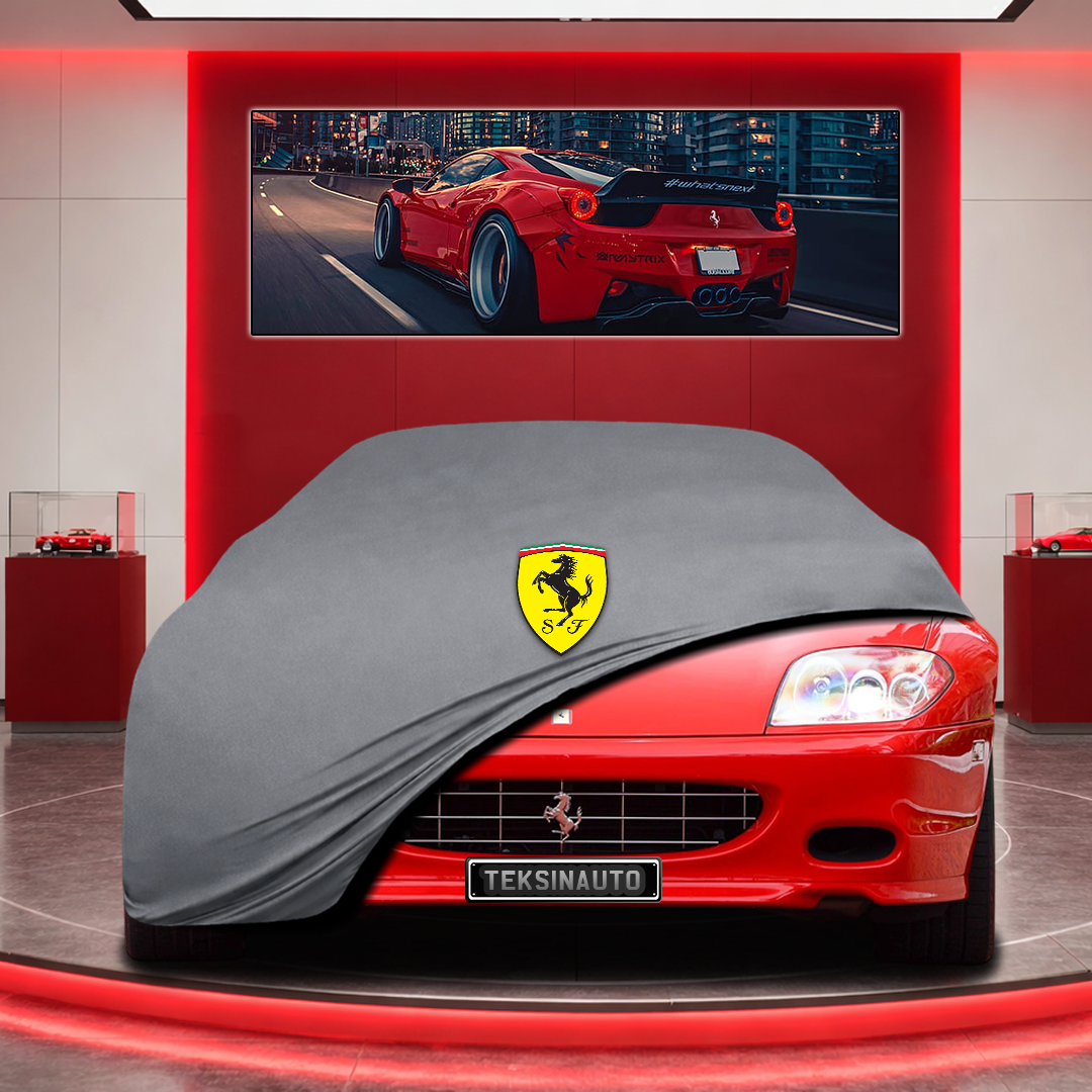 Ferrari 575 SuperAmerica Custom Fit Indoor Car Cover Soft Stretch Black Gray Blue Red Dust Protection Garage Cover Laser Cut + Bag