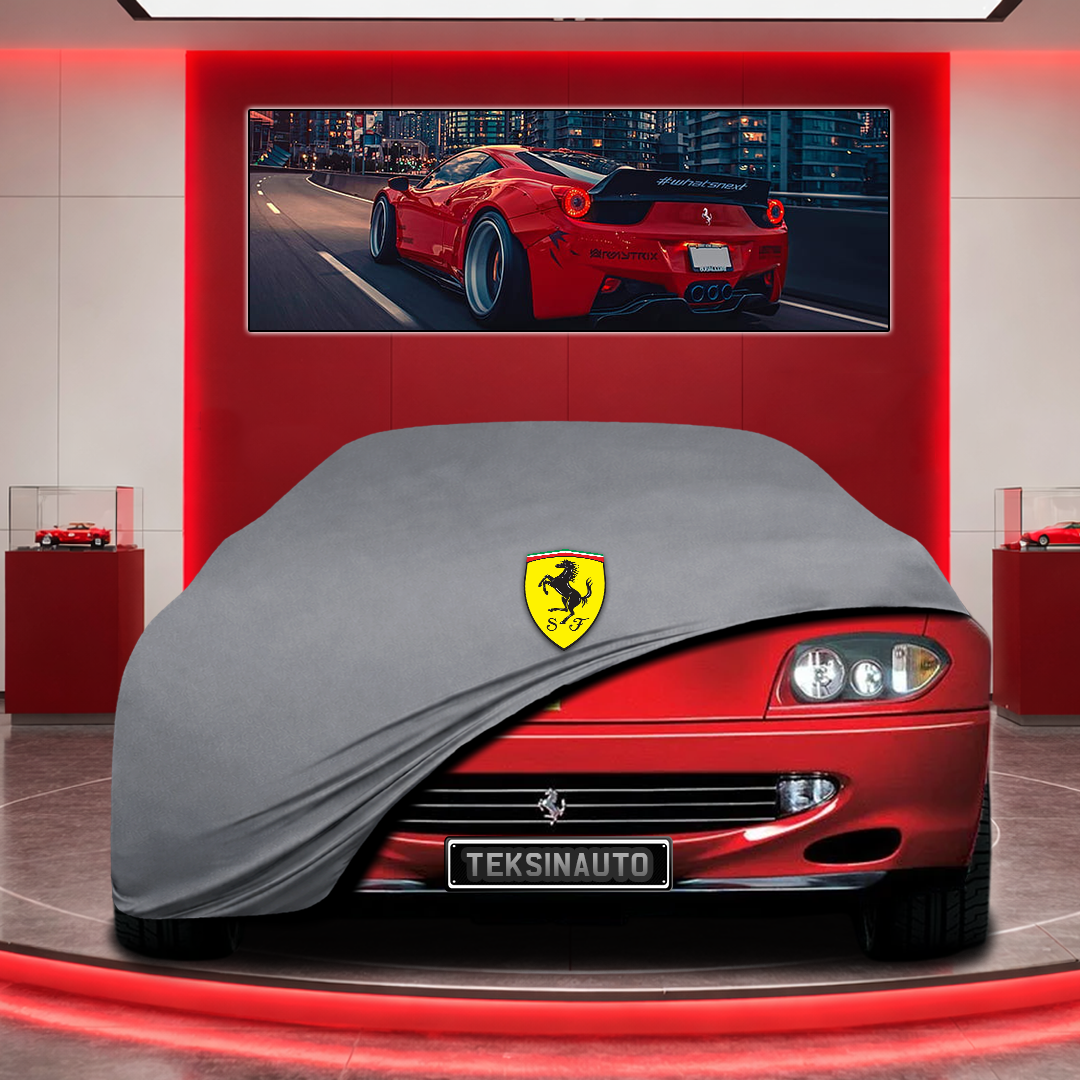Ferrari 550 Custom Fit Indoor Car Cover Soft Stretch Black Gray Blue Red Dust Protection Garage Cover Laser Cut + Bag