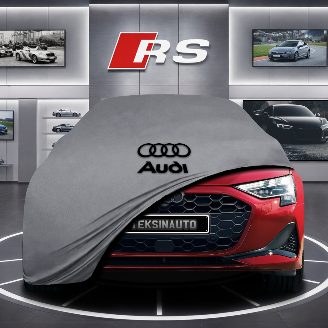 AUDİ A3 8Y Custom Fit Indoor Car Cover Soft Stretch Black Gray Blue Red Dust Protection Garage Cover Laser Cut + Bag