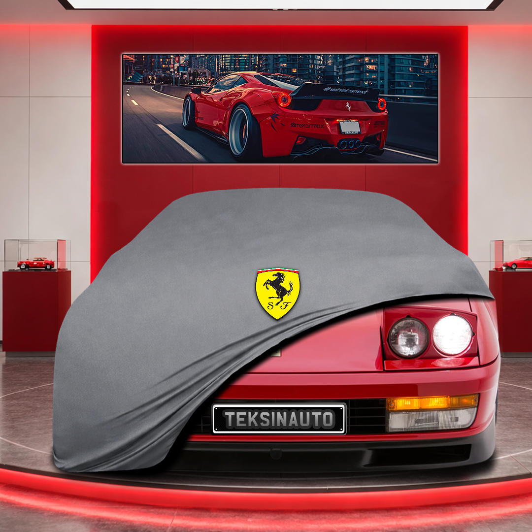 Ferrari Testarossa Custom Fit Indoor Car Cover Soft Stretch Black Gray Blue Red Dust Protection Garage Cover Laser Cut + Bag