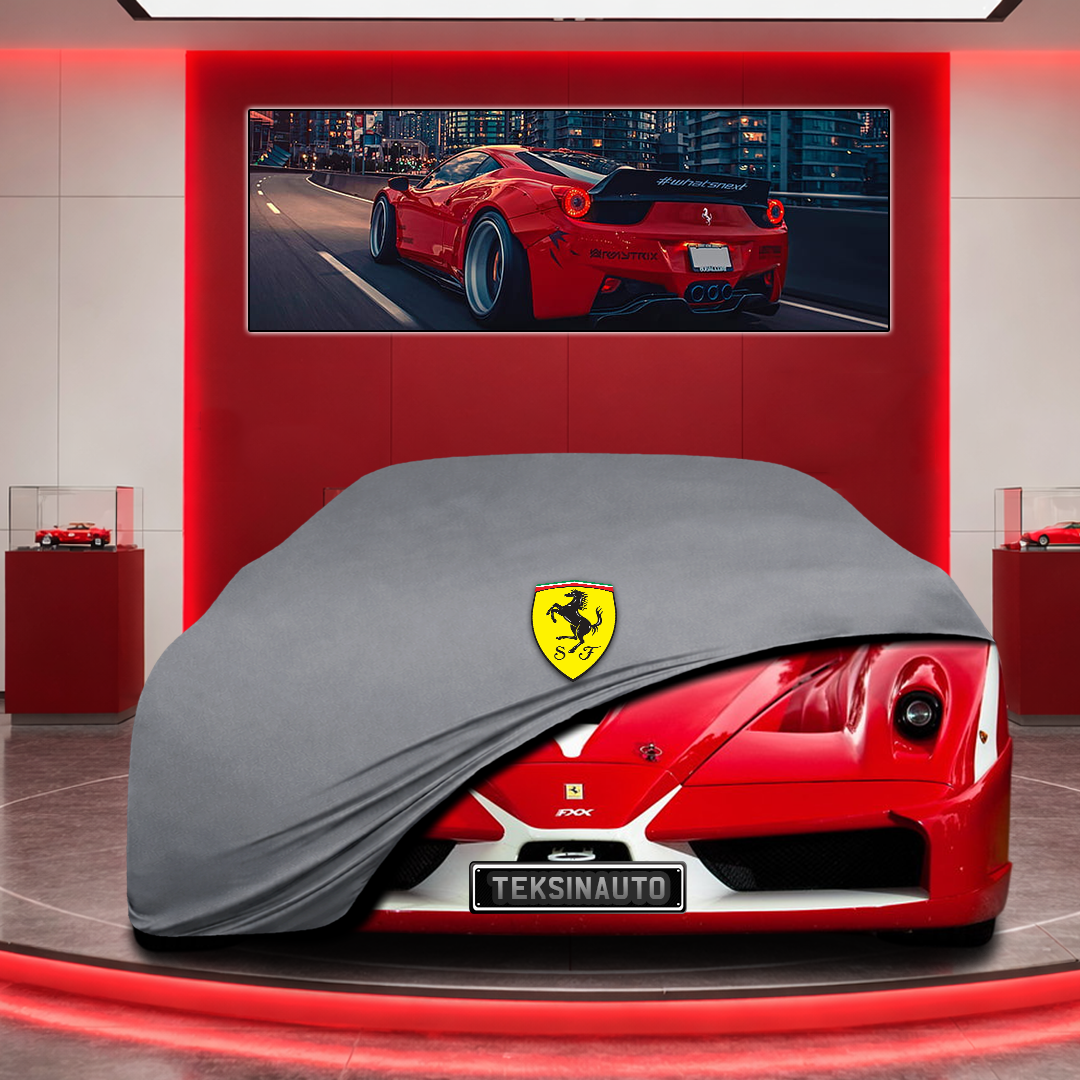 Ferrari FXX Custom Fit Indoor Car Cover Soft Stretch Black Gray Blue Red Dust Protection Garage Cover Laser Cut + Bag