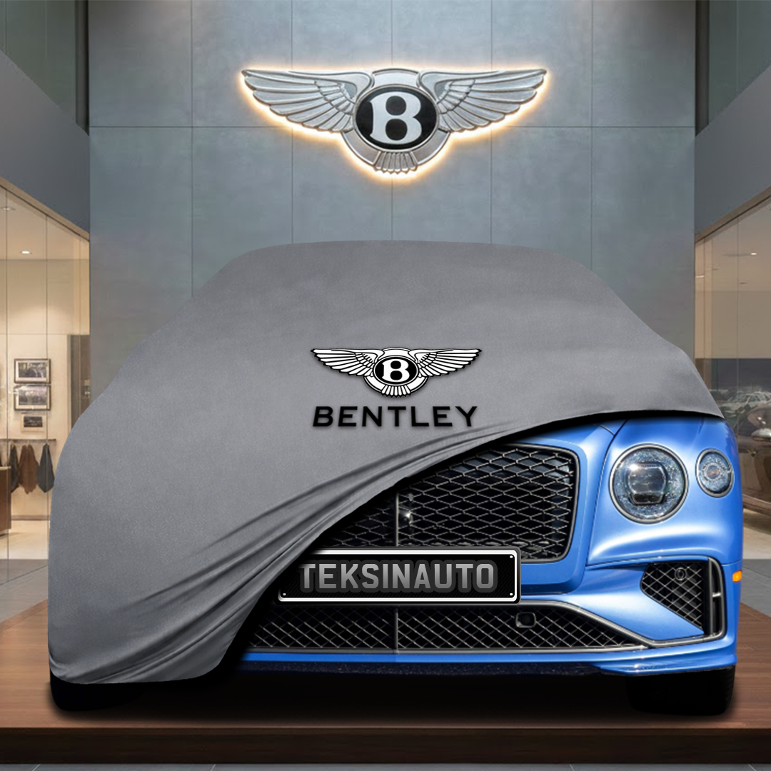 BENTLEY FLYİNG SPUR 4 2024- Custom Fit Indoor Car Cover Soft Stretch Black Gray Blue Red Dust Protection Garage Cover Laser Cut + Bag