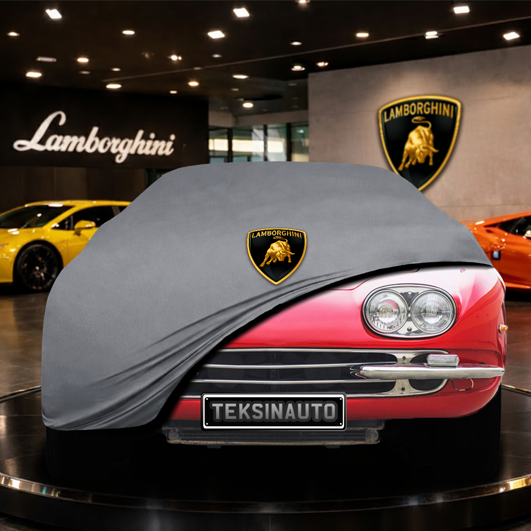 Lamborghini 400 GT (1965-1968) Indoor Car Cover Custom Fit, Black, Gray, Blue, Red Color