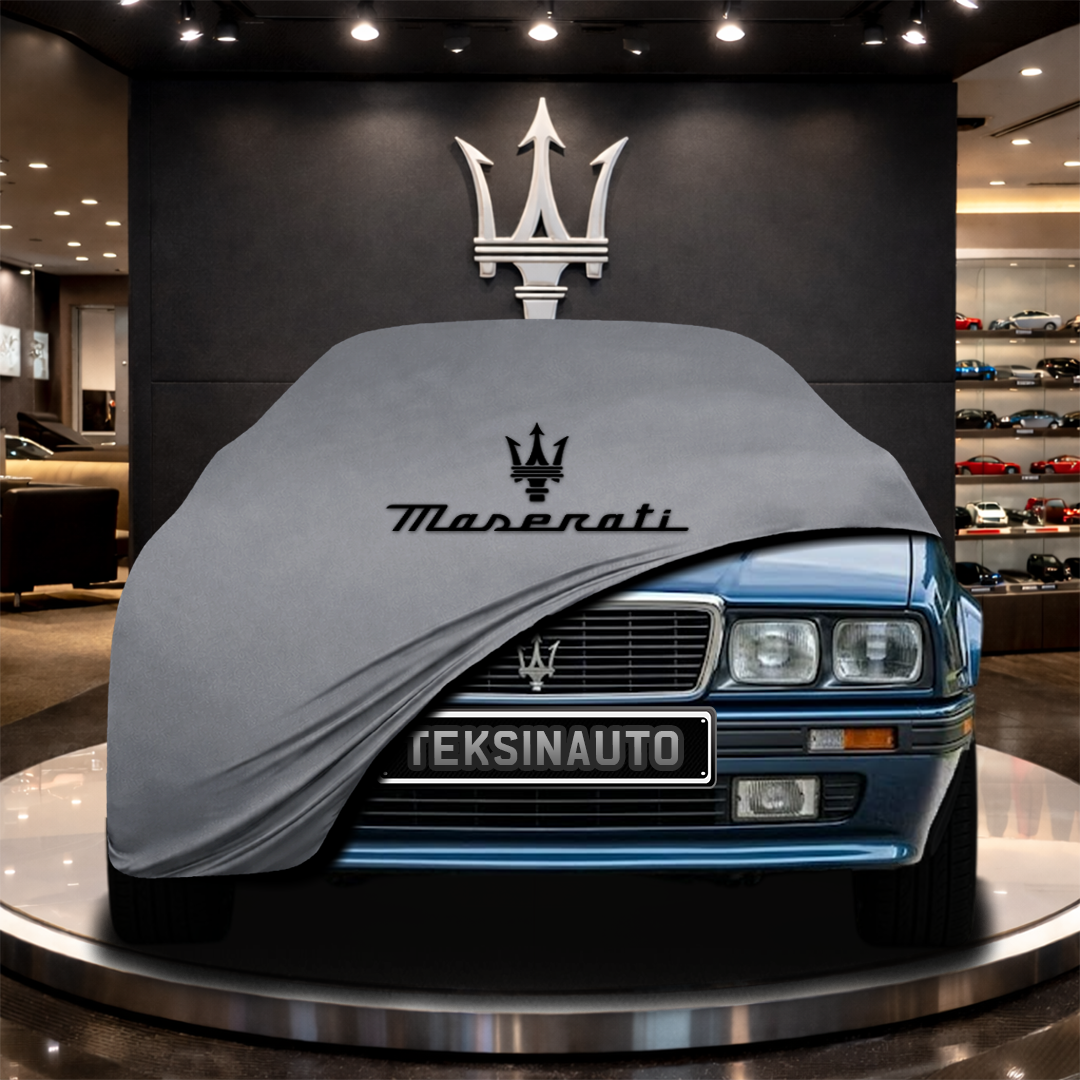 MASERATİ 228 (1986-1992) Custom Fit Indoor Car Cover Soft Stretch Black Gray Blue Red Dust Protection Garage Cover Laser Cut + Bag