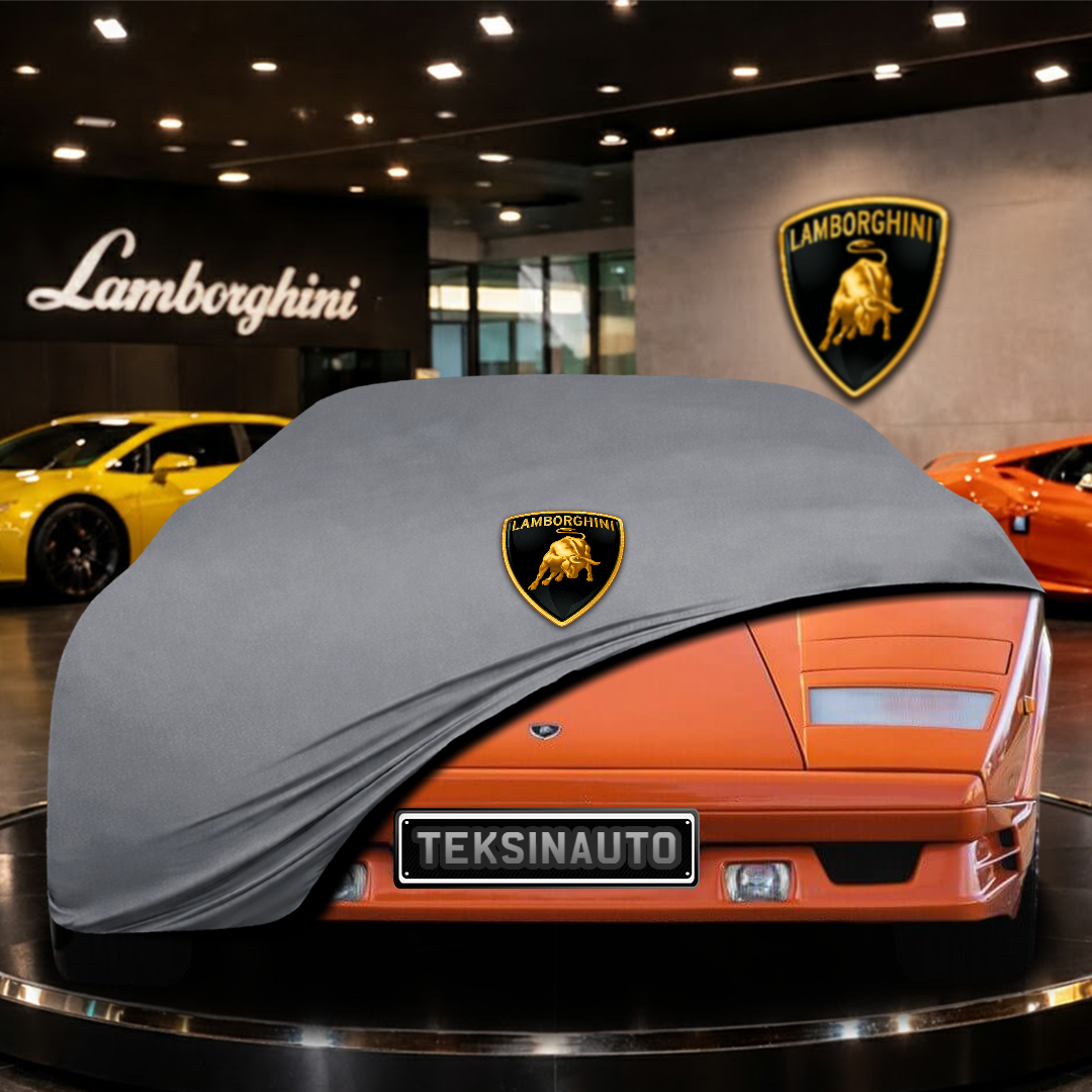 Lamborghini Countach (1974-1991) Custom Fit Indoor Car Cover Soft Stretch Black Gray Blue Red Dust Protection Garage Cover Laser Cut + Bag