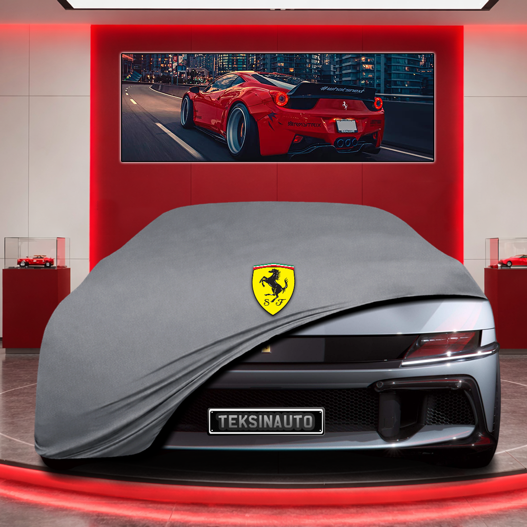 Ferrari 12Cilindri Coupe (2024- ) Custom Fit Indoor Car Cover Soft Stretch Black Gray Blue Red Dust Protection Garage Cover Laser Cut + Bag