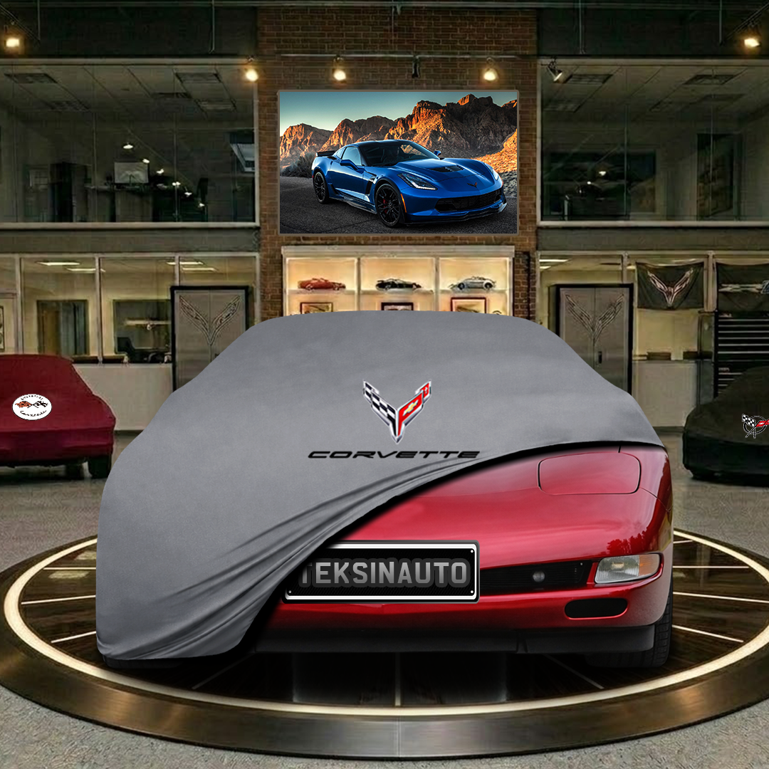 Corvette C5 Custom Fit Indoor Car Cover Soft Stretch Black Gray Blue Red Dust Protection Garage Cover Laser Cut + Bag