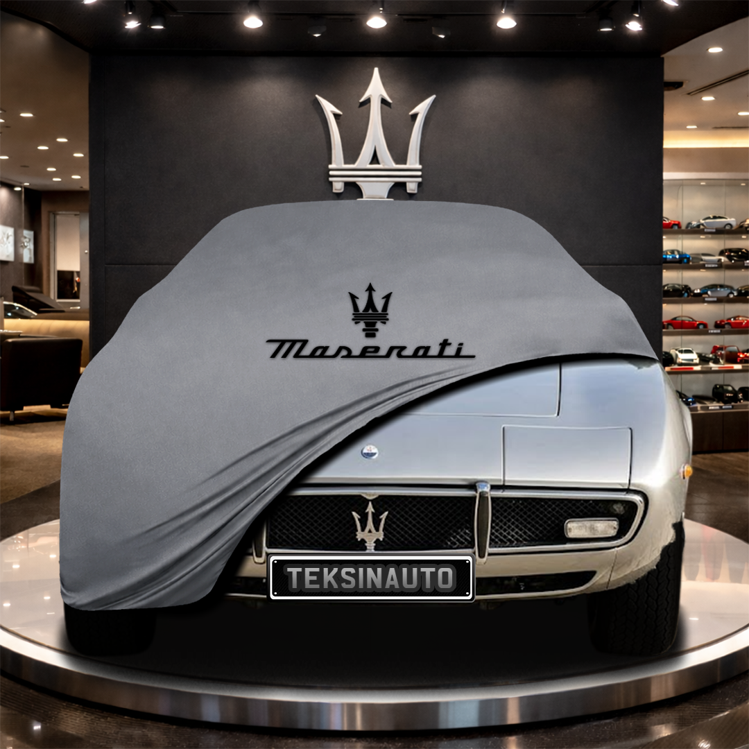 MASERATİ GHİBLİ AM115 (1967-1973) Custom Fit Indoor Car Cover Soft Stretch Black Gray Blue Red Dust Protection Garage Cover Laser Cut + Bag