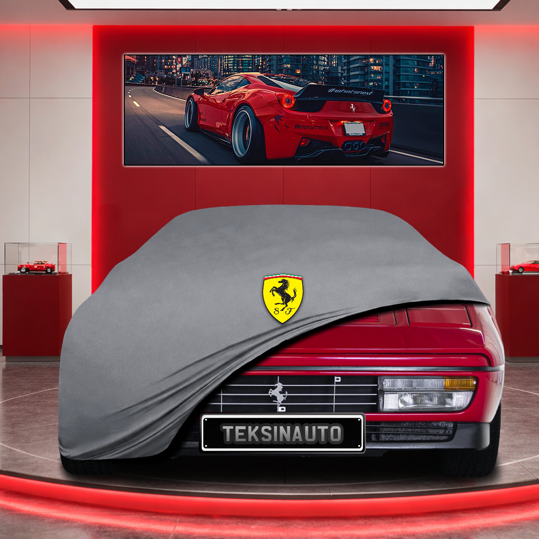 Ferrari 328 Custom Fit Indoor Car Cover Soft Stretch Black Gray Blue Red Dust Protection Garage Cover Laser Cut + Bag