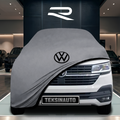 Volkswagen Caravelle T6 (2015-2019) Custom Fit Indoor Car Cover Soft Stretch Black Gray Blue Red Dust Protection Garage Cover Laser Cut + Bag