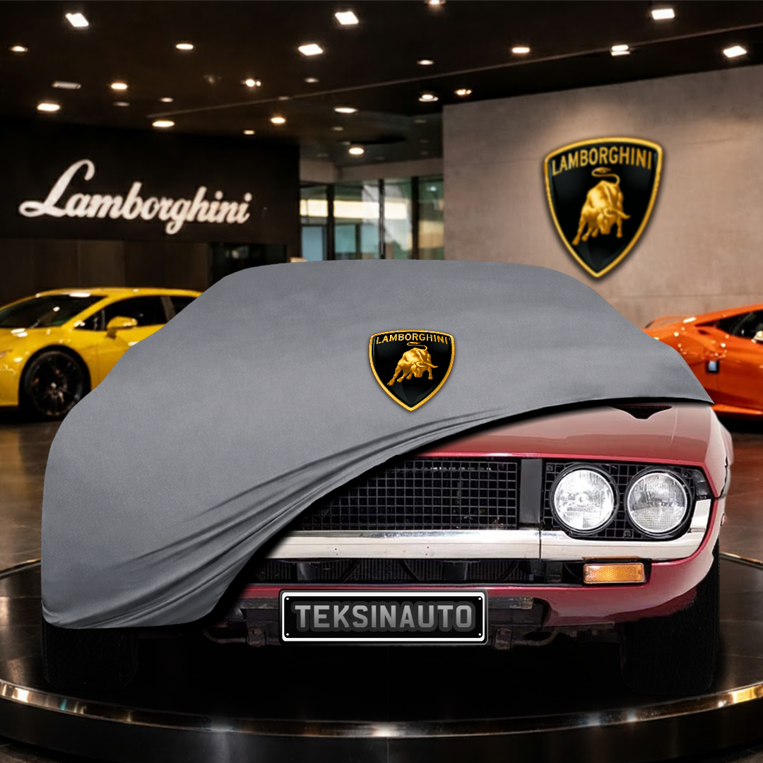 Lamborghini Espada (1968-1978) Custom Fit Indoor Car Cover Soft Stretch Black Gray Blue Red Dust Protection Garage Cover Laser Cut + Bag