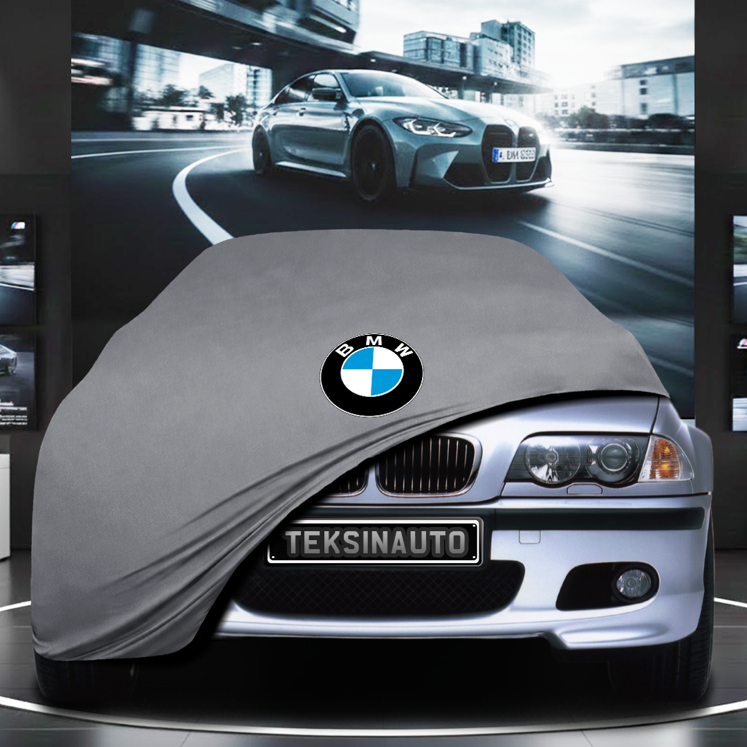 BMW 3 SERİES SEDAN E46 (1998-2005) Custom Fit Indoor Car Cover Soft Stretch Black Gray Blue Red Dust Protection Garage Cover Laser Cut + Bag