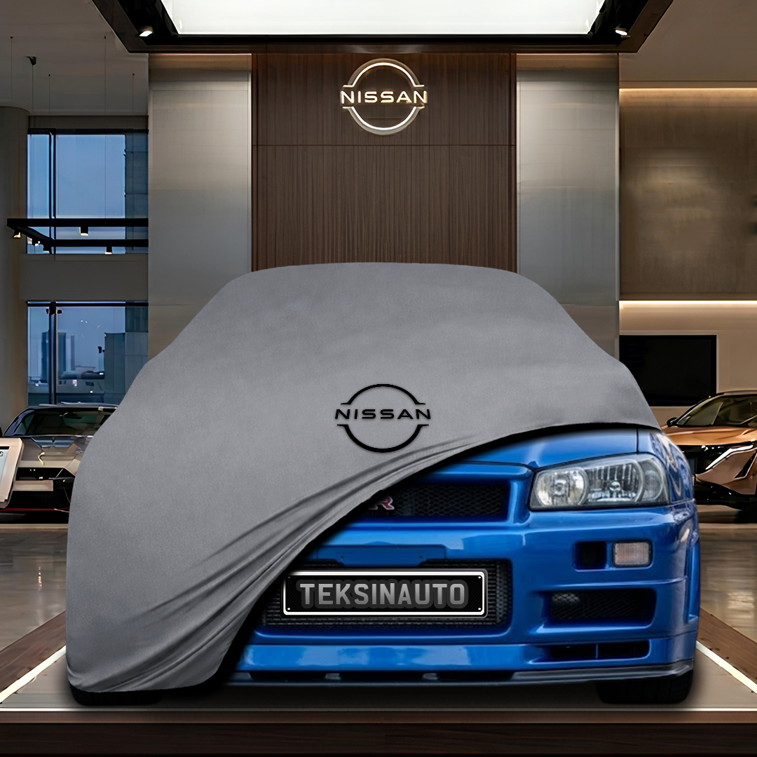 NİSSAN R34 Custom Fit Indoor Car Cover Soft Stretch Black Gray Blue Red Dust Protection Garage Cover Laser Cut + Bag