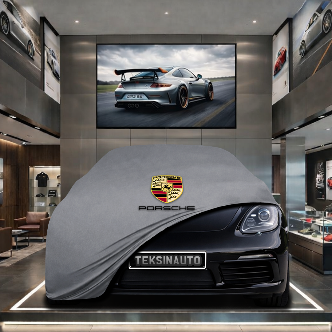 PORSCHE CAYMAN 718 982 2017- Custom Fit Indoor Car Cover Soft Stretch Black Gray Blue Red Dust Protection Garage Cover Laser Cut + Bag
