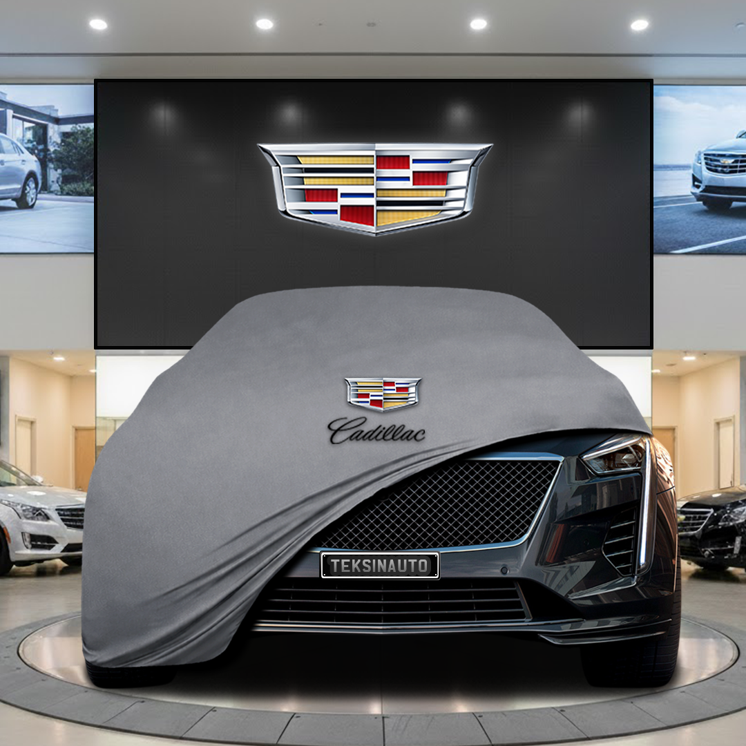 Cadillac CT4 (2019) Custom Fit Indoor Car Cover Soft Stretch Black Gray Blue Red Dust Protection Garage Cover Laser Cut + Bag