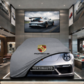 PORSCHE 911 992 2024- Custom Fit Indoor Car Cover Soft Stretch Black Gray Blue Red Dust Protection Garage Cover Laser Cut + Bag