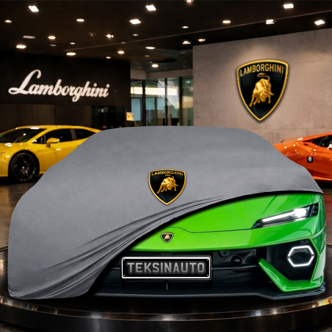LAMBORGHİNİ TEMERARİO 2024- Custom Fit Indoor Car Cover Soft Stretch Black Gray Blue Red Dust Protection Garage Cover Laser Cut + Bag