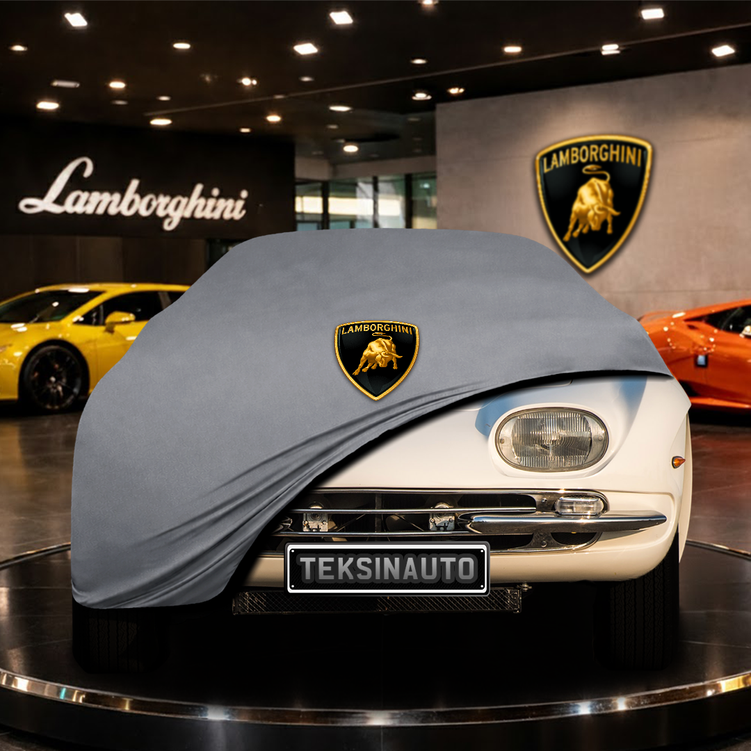 Lamborghini 350 GT (1964-1967) Indoor Car Cover Custom Fit, Black, Gray, Blue, Red Color