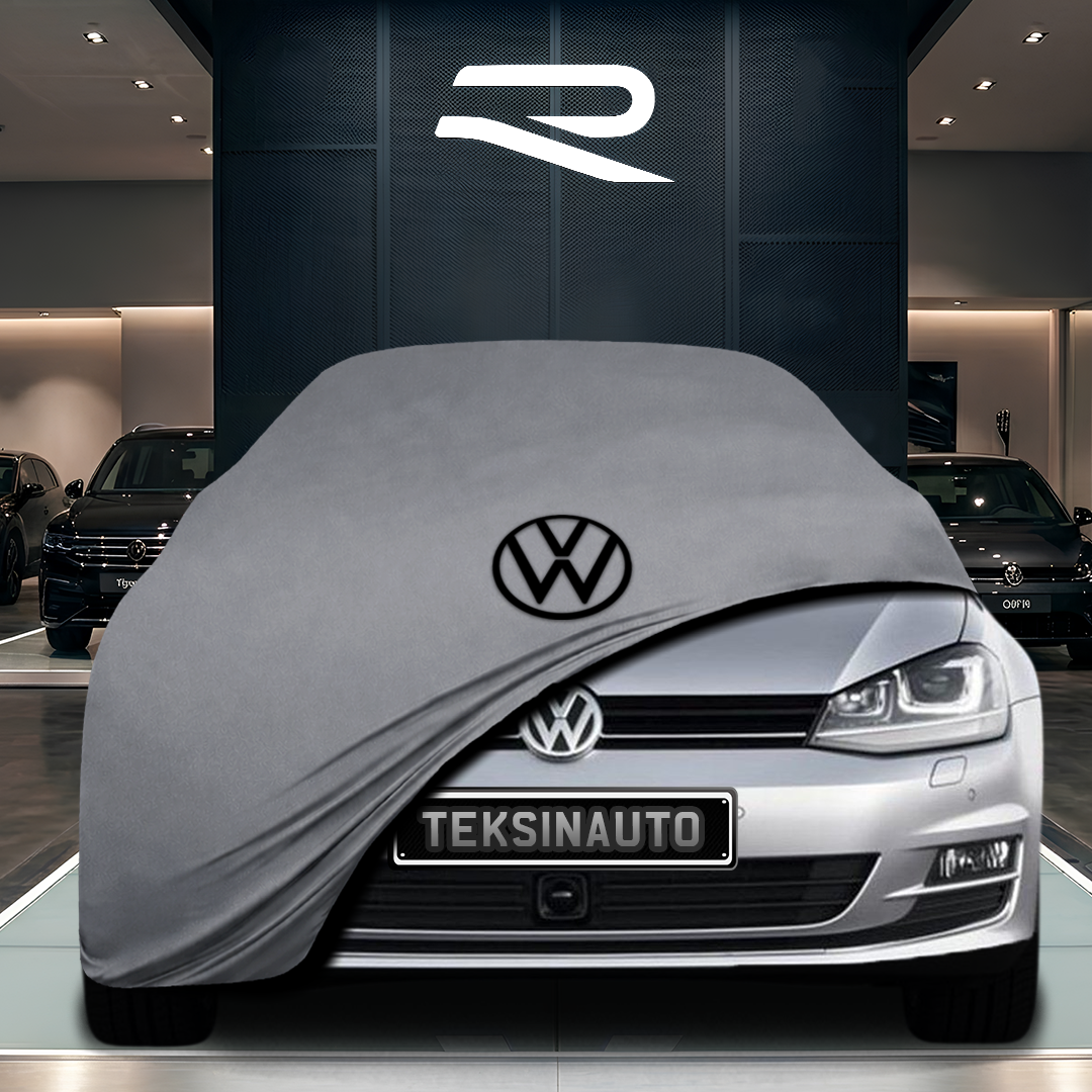 Volkswagen Golf 7 (2012-2020) Custom Fit Indoor Car Cover Soft Stretch Black Gray Blue Red Dust Protection Garage Cover Laser Cut + Bag