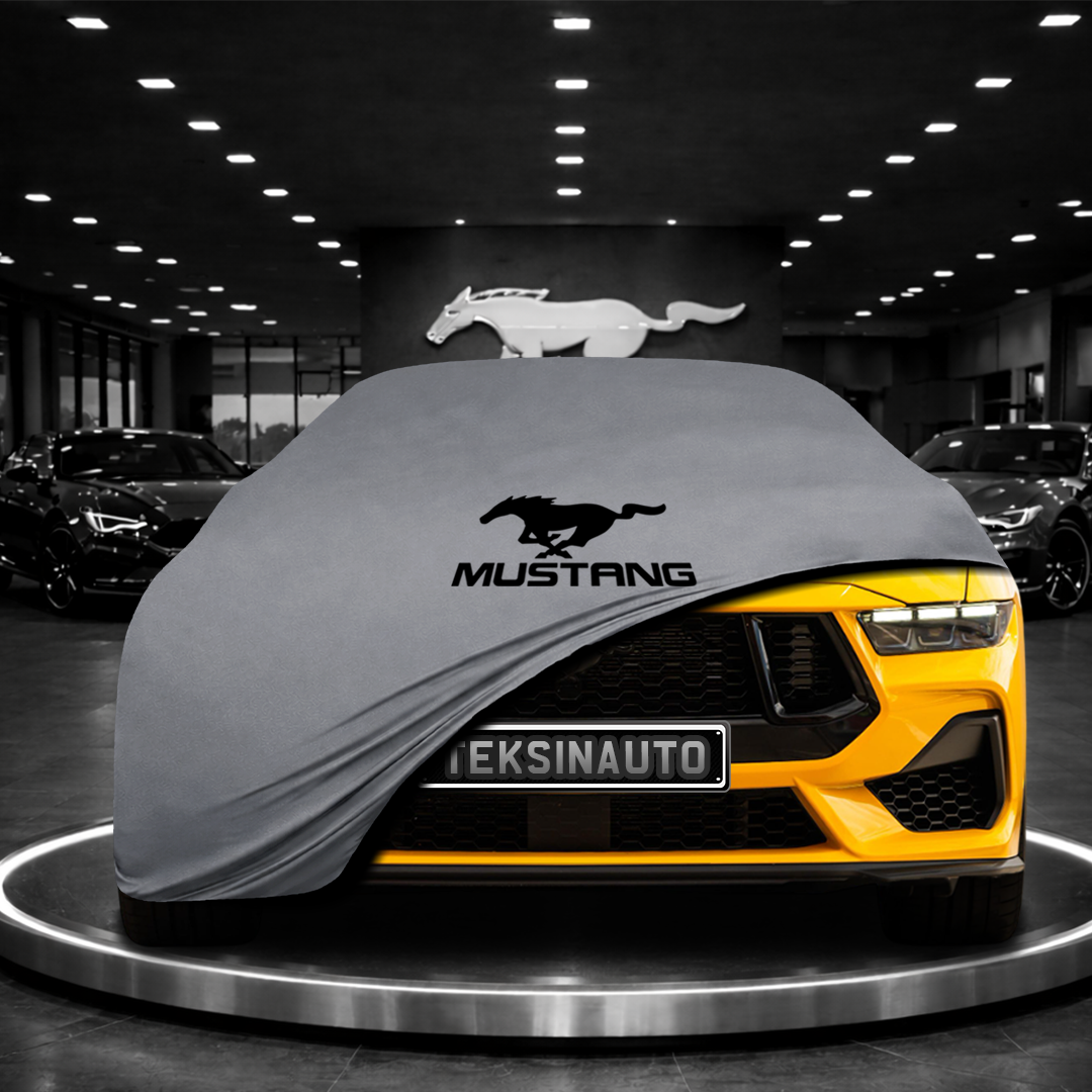 MUSTANG 7 FASTBACK 2024- Custom Fit Indoor Car Cover Soft Stretch Black Gray Blue Red Dust Protection Garage Cover Laser Cut + Bag