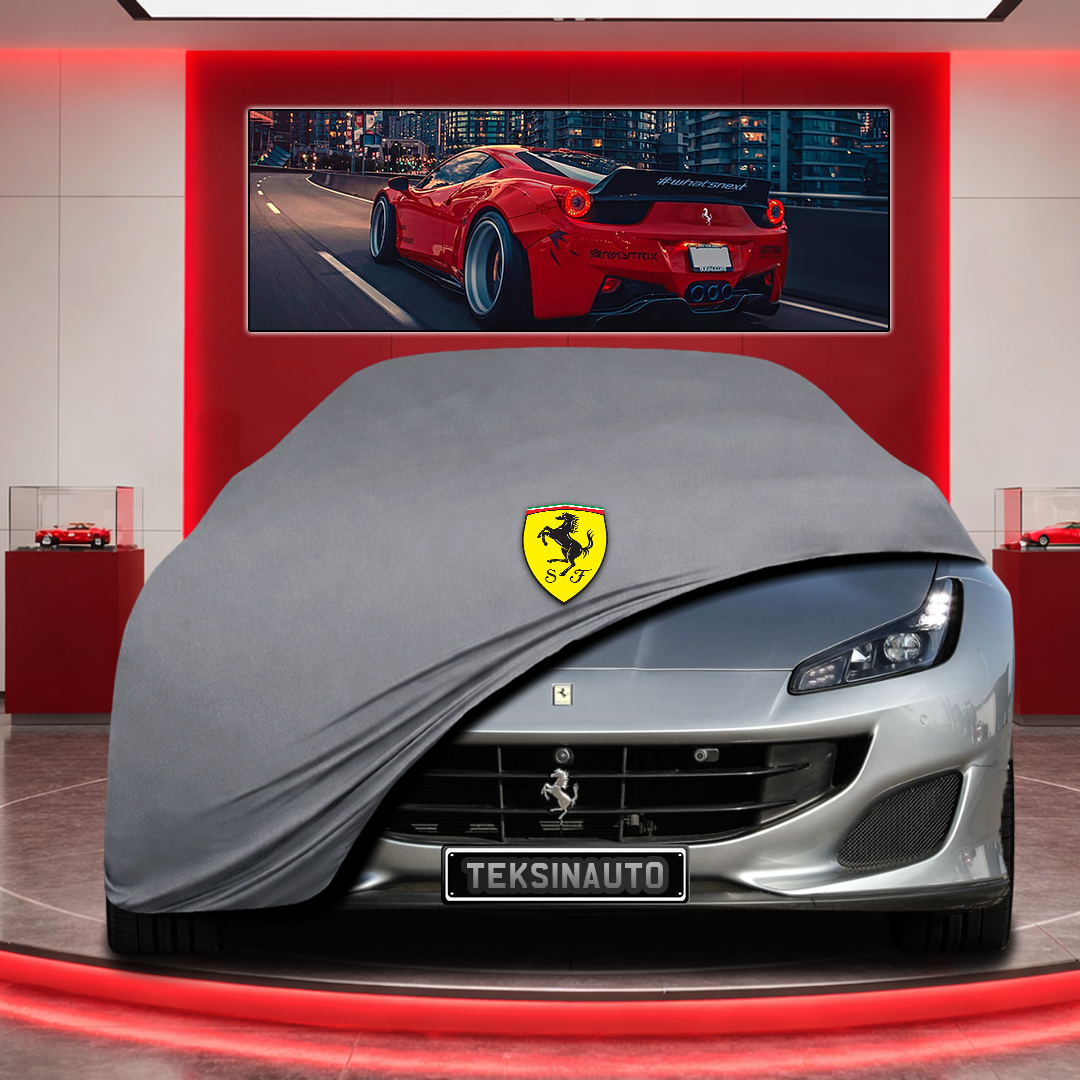 Ferrari Portofino Custom Fit Indoor Car Cover Soft Stretch Black Gray Blue Red Dust Protection Garage Cover Laser Cut + Bag